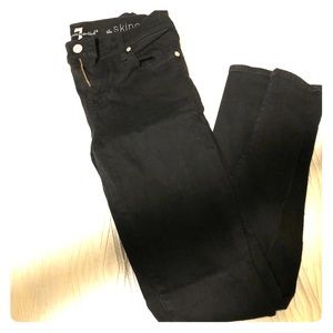 7 For All Mankind The Skinny Black Jeans